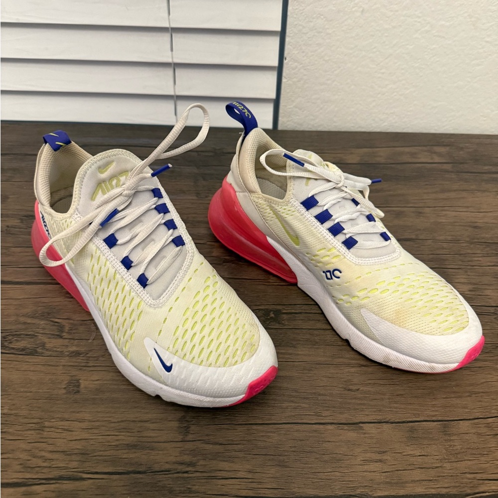 Nike Athletic Shoes - White, Blue, Pink